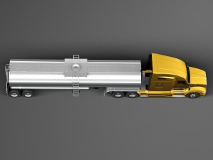 Kenworth T680 2015 Tanker 3D Model