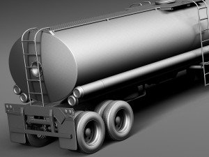 Kenworth T680 2015 Tanker 3D Model