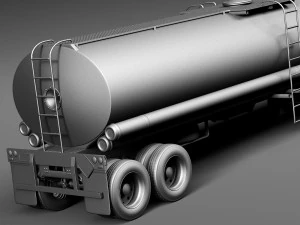 Kenworth T680 2015 Tanker 3D Model