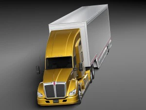 Kenworth T680 2015 Trailer 3D Model
