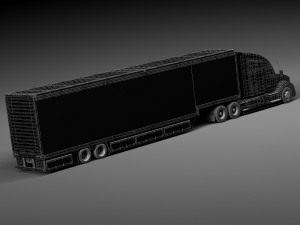 Kenworth T680 2015 Trailer Modello 3D