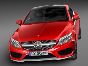 Mercedes-Benz C-class Coupe 2017 3D Model