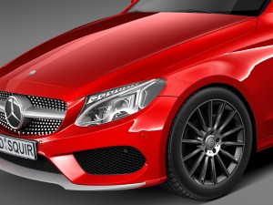 Mercedes-Benz C-class Coupe 2017 3D Model