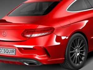 Mercedes-Benz C-class Coupe 2017 3D Model