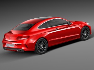 Mercedes-Benz C-class Coupe 2017 3D Model