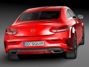 Mercedes-Benz C-class Coupe 2017 3D Model