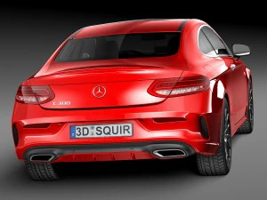 Mercedes-Benz C-class Coupe 2017 3D Model
