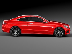 Mercedes-Benz C-class Coupe 2017 3D Model