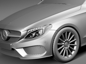Mercedes-Benz C-class Coupe 2017 3D Model