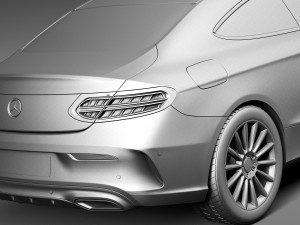 Mercedes-Benz C-class Coupe 2017 3D Model