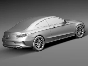 Mercedes-Benz C-class Coupe 2017 3D Model