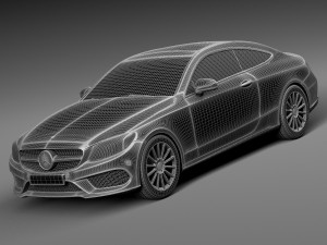 Mercedes-Benz C-class Coupe 2017 3D Model