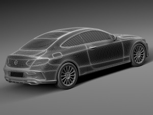 Mercedes-Benz C-class Coupe 2017 3D Model