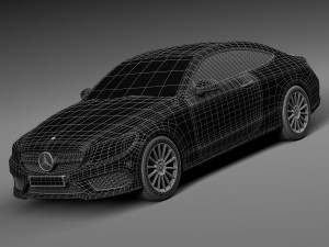 Mercedes-Benz C-class Coupe 2017 3D Model