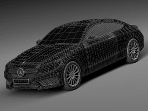 Mercedes-Benz C-class Coupe 2017 3D Model