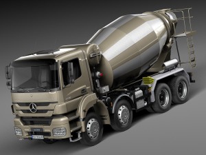 Mercedes-Benz Axor 3240B Cement Mixer 2015 3D 모델