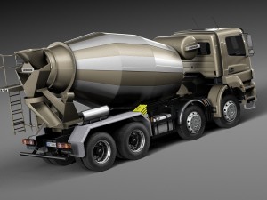 Mercedes-Benz Axor 3240B Cement Mixer 2015 3D Модель