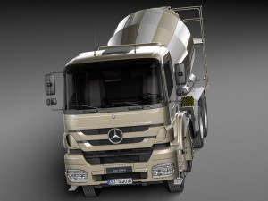 Mercedes-Benz Axor 3240B Cement Mixer 2015 3D Модель