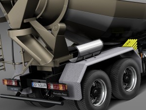 Mercedes-Benz Axor 3240B Cement Mixer 2015 3D Модель