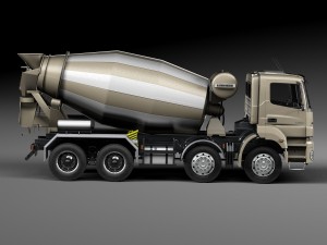 Mercedes-Benz Axor 3240B Cement Mixer 2015 3D Модель