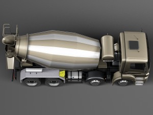 Mercedes-Benz Axor 3240B Cement Mixer 2015 3D Модель