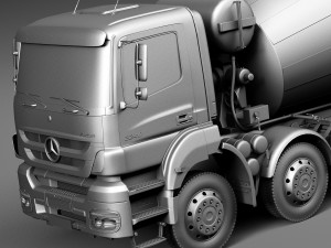Mercedes-Benz Axor 3240B Cement Mixer 2015 3D Модель