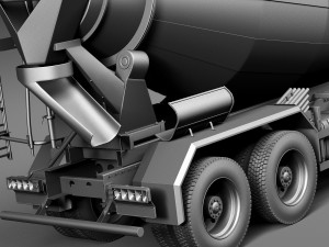 Mercedes-Benz Axor 3240B Cement Mixer 2015 3D Модель