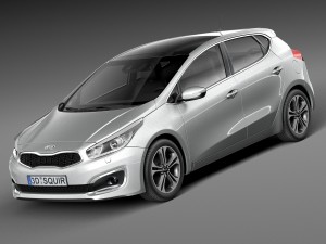 Kia Ceed 5-door 2016 3D Model