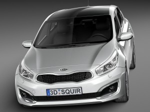 Kia Ceed 5-door 2016 3D Model
