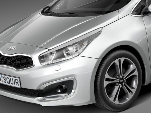 Kia Ceed 5-door 2016 3D Model