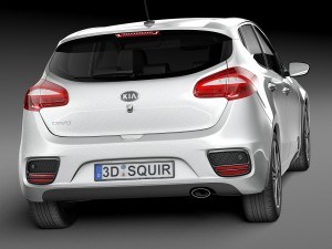 Kia Ceed 5-door 2016 3D Model