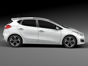 Kia Ceed 5-door 2016 3D Model