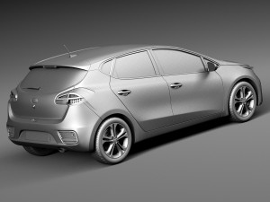 Kia Ceed 5-door 2016 3D Model