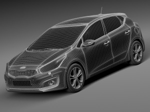 Kia Ceed 5-door 2016 3D Model