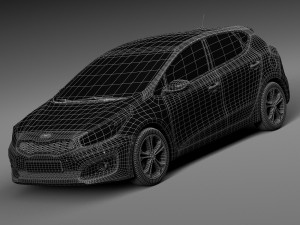 Kia Ceed 5-door 2016 3D Model