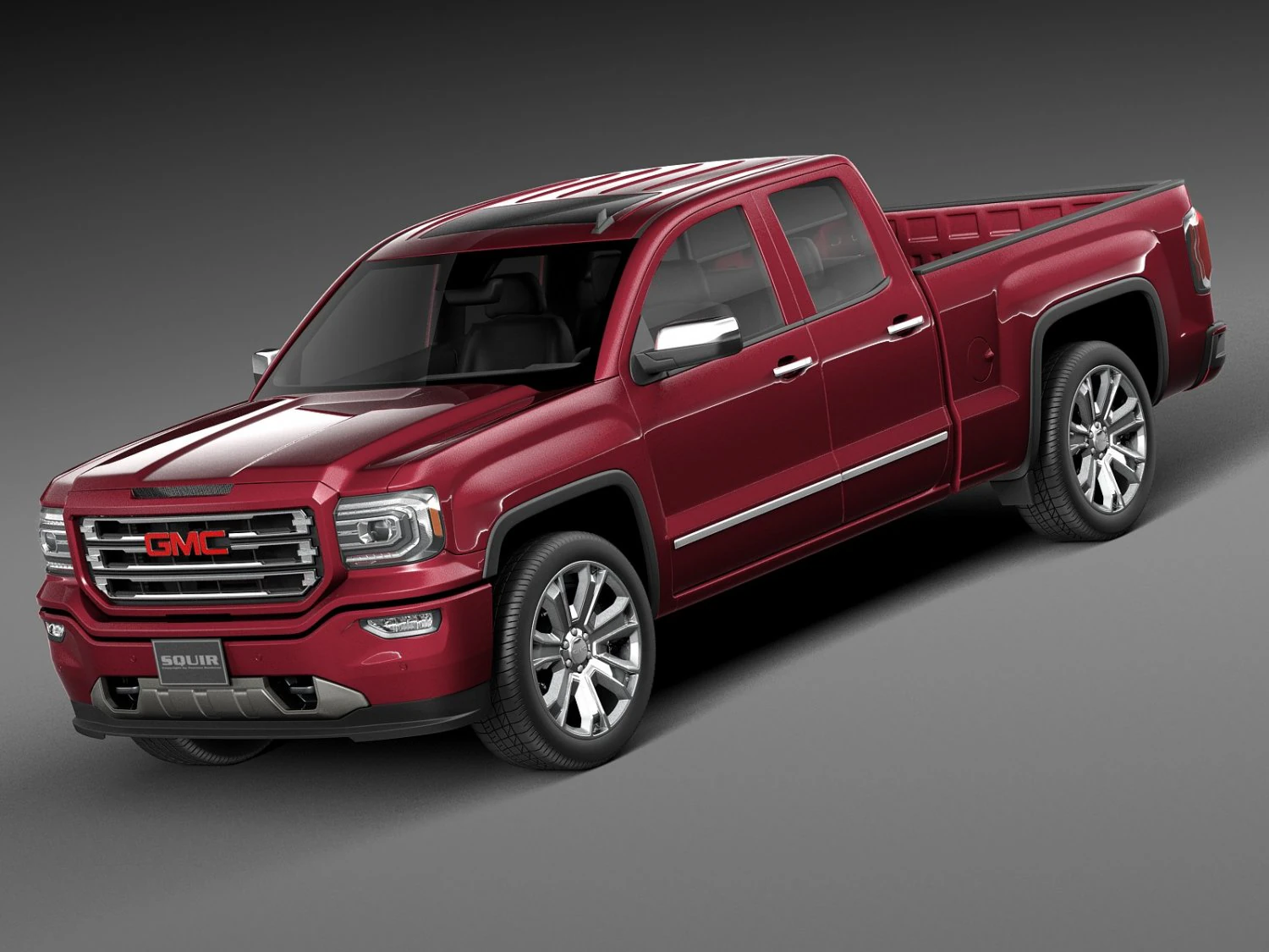GMC Sierra 2016 3D Model .c4d .max .obj .3ds .fbx .stl .blend