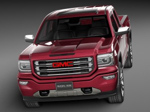 GMC Sierra 2016 3D 模型