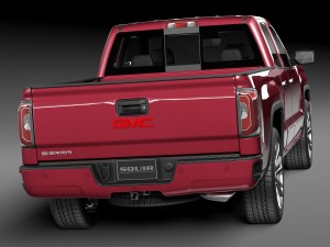 GMC Sierra 2016 3D 模型