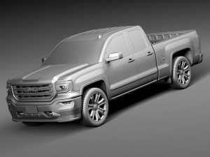 GMC Sierra 2016 3D 模型