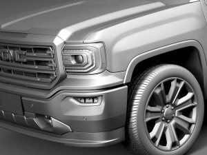 GMC Sierra 2016 3D 模型