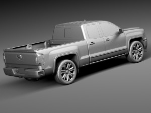 GMC Sierra 2016 3D 模型