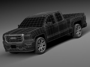 GMC Sierra 2016 3D 模型