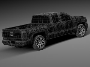 GMC Sierra 2016 3D 模型