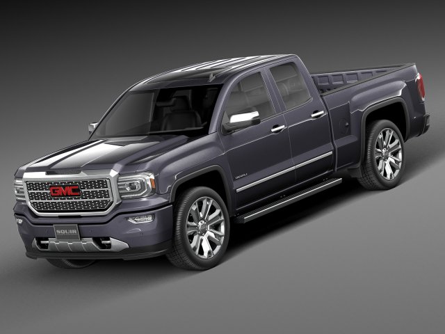 GMC Sierra Denali 2016 3D Model .c4d .max .obj .3ds .fbx .stl .blend 