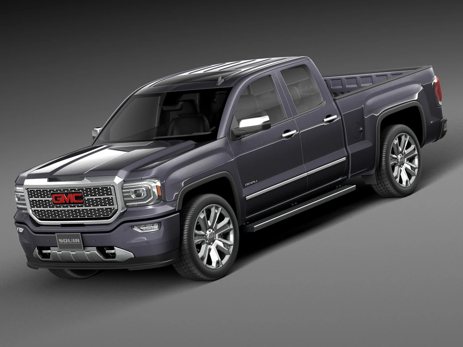 GMC Sierra Denali 2016 3D Model .c4d .max .obj .3ds .fbx .stl .blend 