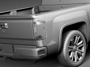 GMC Sierra Denali 2016 3D Model
