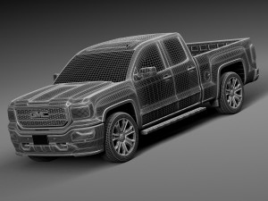 GMC Sierra Denali 2016 3D Model