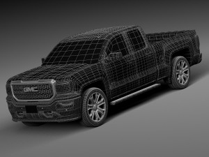 GMC Sierra Denali 2016 3D Model