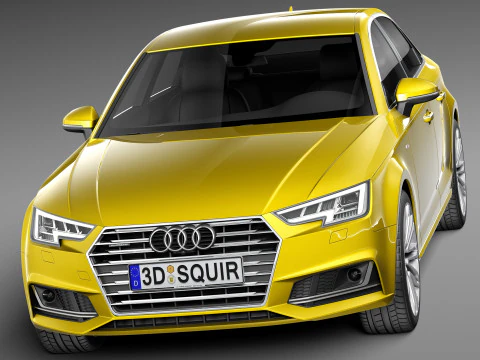 Audi A4 S-line Sedan 2016 3D Model