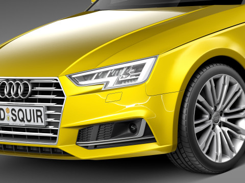 Audi A4 S-line Sedan 2016 3Dモデル